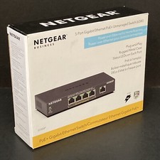 NETGEAR GS305P-200NAS 5-Port Unmanaged PoE Switch - Cosmetically Unused Open Box picture