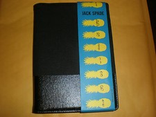 JACK SPADE WARREN STREET NEW YORK DIPPED NOOK COVER BLACK NEW WITH TAG picture