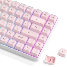 Pink Jelly Keycaps Shine Through OEM Profile Keycap Set 113Key picture