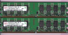 4GB 2x2GB PC2-6400 DDR2-800 HYNIX HYMP125U64CP8-S6 AB-C Desktop Ram Memory Kit picture