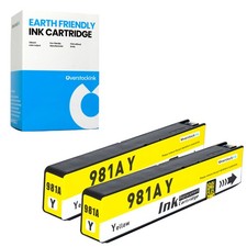2-Pack OSI Compatible 981A Yellow Ink fits HP PageWide Enterprise Color 556xh picture