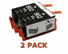 2 BLACK 902 Xl Ink Cartridges For HP Officejet Pro 6960 6968 6970 6975 6978 picture