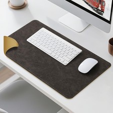 glodentai Leather Desk Mat, Terracotta and Yellow, 33x13 Inch picture