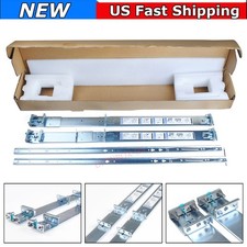 Dell PowerEdge R420 R620 R630 R440 R640 R740 1U Static Ready Rails Kit 053D7M picture