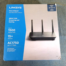 Linksys Max Stream Dual-Band WiFi 5 Router AC1750 Black EA7250 picture