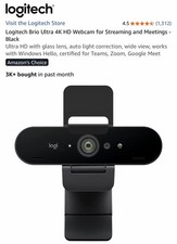 Logitech Brio Ultra 4K HD Webcam for Streaming and Meetings - Black picture