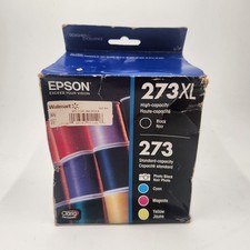 NEW Genuine Epson 273XL / 273 -Printer Ink Cartridge Combo Pack T273XL-BCS 09/23 picture