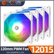 ID-COOLING NO-12015-XT 120mm ARGB PC Case Fan 15mm Ultra Thin PWM 1-4 Pack picture