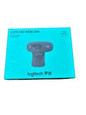 Logitech Webcam C270 HD 720p 30Fps HD Videos Calls Flexible Black USA Seller picture