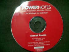Power Notes Second Course Lesson Presentations with Video CD-ROM (Windows & Mac) picture