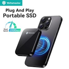 Yottamaster Portable 1TB 2TB Magnetic SSD Solid State Drive Fr iPhone 16 Pro Max picture
