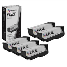 LD Replacement Epson 273XL T273XL020 Pack of 5 HY Black Ink Cartridges picture