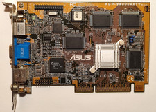 ASUS AGP-V3000ZXTV 8MB NVIDIA Riva 128ZX AGP Video Graphics Card VGA TESTED picture