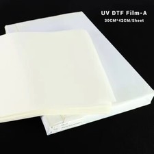 A Film Clear Sheets 100Pcs For Flatbed UV DTF Printer Needed To Make UV Stickers picture