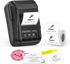 Impresora De Etiquetas Adhesivas Portatil Bluetooth Códigos De Barras En Oferta picture