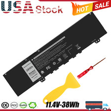 39DY5 F62G0 Battery for Dell-Inspiron 13 5370 7000 7370 7380 7386 7373 P83G 38Wh picture