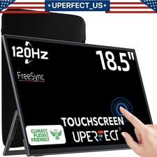 2026 UPERFECT 18.5'' Portable Touchscreen 120hz Monitor w/VESA & 180° Adjustable picture