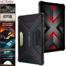 4G HOTWAV R9 Pro Rugged Tablet Phone Android 14 Waterproof Camping Light Unlock picture