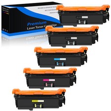 5PK CE250A 504A Toner B C Y M Set for HP Color CP3525 CP3525dn CP3525n CP3530 picture