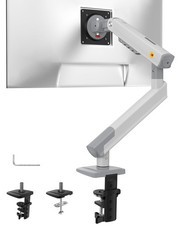 NB SmooVex Single Monitor Arm Mechanical Spring Mount VESA 75x75 100x100 White picture