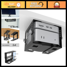 Height Adjustable Under Desk Mini PC Mount Bracket - Metal CPU Holder, Easy Inst picture