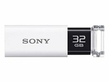 Sony Micro Vault Click USM32GU White 32 GB USB 3.0 Flash Drive Computer Japan picture