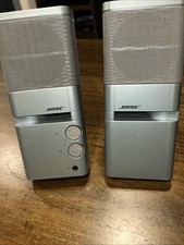 Bose Media Mate Computer Speakers Ice Blue Pair Untested No Power Cable picture