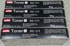 Lot of (4x) New Sealed Genuine Mita DC-111 DC111 Black Toner Cartridge 37002305 picture