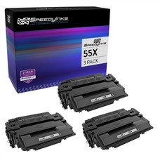 SPEEDY Compatible Replacement for HP 55X 55A CE255X CE255A Toner Cartridge 3PK picture