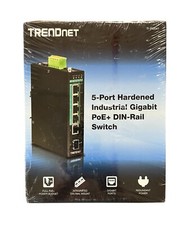 TRENDnet TI-PG541 5-Port Hardened Industrial Gigabit PoE+ DIN-Rail Switch NEW picture