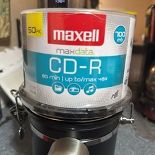 Maxell 50 Pack CD-R 700mb 80min up to 48x Recordable Media Discs-MAX648250 (NEW) picture