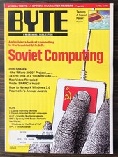 Byte Magazine April 1991 picture