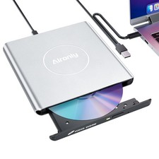 External CD/DVD Drive USB 3.0 TypeC Burner Writer Reader PC Laptop Desktop picture