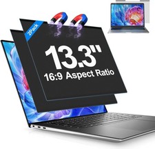 2Pack Magnetic Laptop Privacy Screen Filter 13.3 inch Anti Blue Light Protector picture