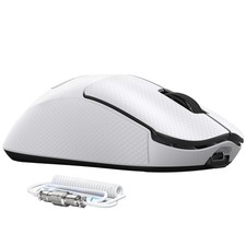 Attack Shark F1 Air Wireless Gaming Mouse White Black Mouse And Grip Tape picture