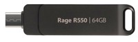 PATRIOT Flashdrive Rage R550/S USB A+C Rotatable Design PE64GR550DSAD Memory picture