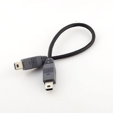 1x Mini USB Type B Male To Male 5 Pin Converter OTG Sync Adapter Lead Data Cable picture