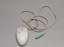 Compaq Logitech M-S69 Beige PS/2 Ball Mouse 237217-001 Vintage PC Accessory picture
