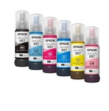 Epson 057 6 Color Ink Bottle Set L8050 L18050 Bundle Pack / Genuine / Brand New picture