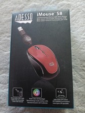 ADESSO S8 iMouse USB Mini Mouse, Multi-Color LED light. Brand New, Sealed picture