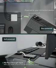 Plugable Technologies USBC-7400H4 Plugable USB-C Quad HDMI 4K Adapter with Pow picture