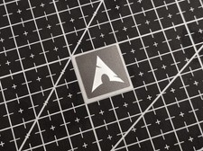 5 x Black & Silver Arch Linux Stickers For The Computer Case picture