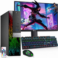 BTO SFF RGB Gaming PC intel i5-6th 16GB RAM 512GB SSD HDD NVIDIA 24