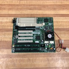BCM SQ575 SOCKET 7 AT MOTHERBOARD w/CPU EDO & SDRAN PCI/ISA Slots Retro Gaming picture