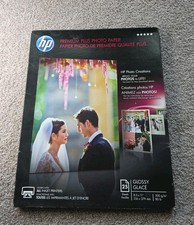 HP Premium Glossy 8.5 x 11 Photo Paper Inkjet 25 GLOSSY Sheets NEW SEALED picture