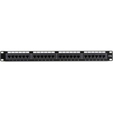 Black Box CAT5e Patch Panel Punchdown 1U Unshielded 24-Port picture