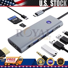 9 in 1 USB C Docking Station Multiport Hub with 100W PD Charging 4K 60Hz SD/TF picture