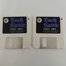 1986 DARK CASTLE Apple IIGS DISK A & B floppy disks VTG 90s PC - tested picture