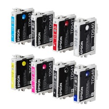 New Genuine Epson Cartridges R800 R1800 Full Set T054(8pack) picture