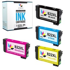822XL CMYi T822XL Black Color Ink Cartridges Lot For Epson WorkForce picture